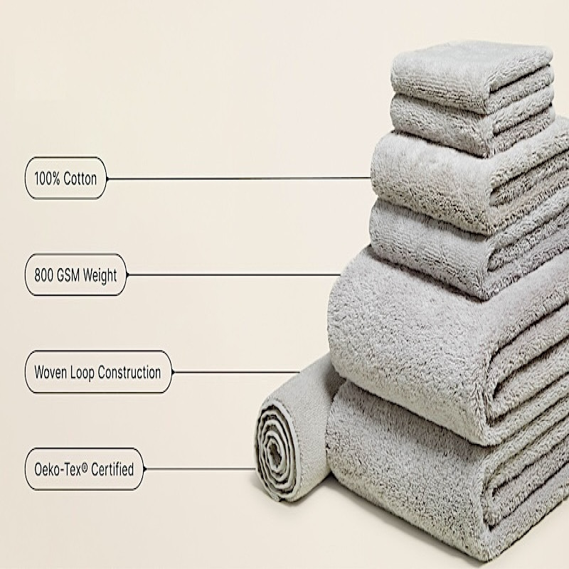Luxury Ultra plush 800 GSM High Quality Australian Cotton Towel Moss Green
